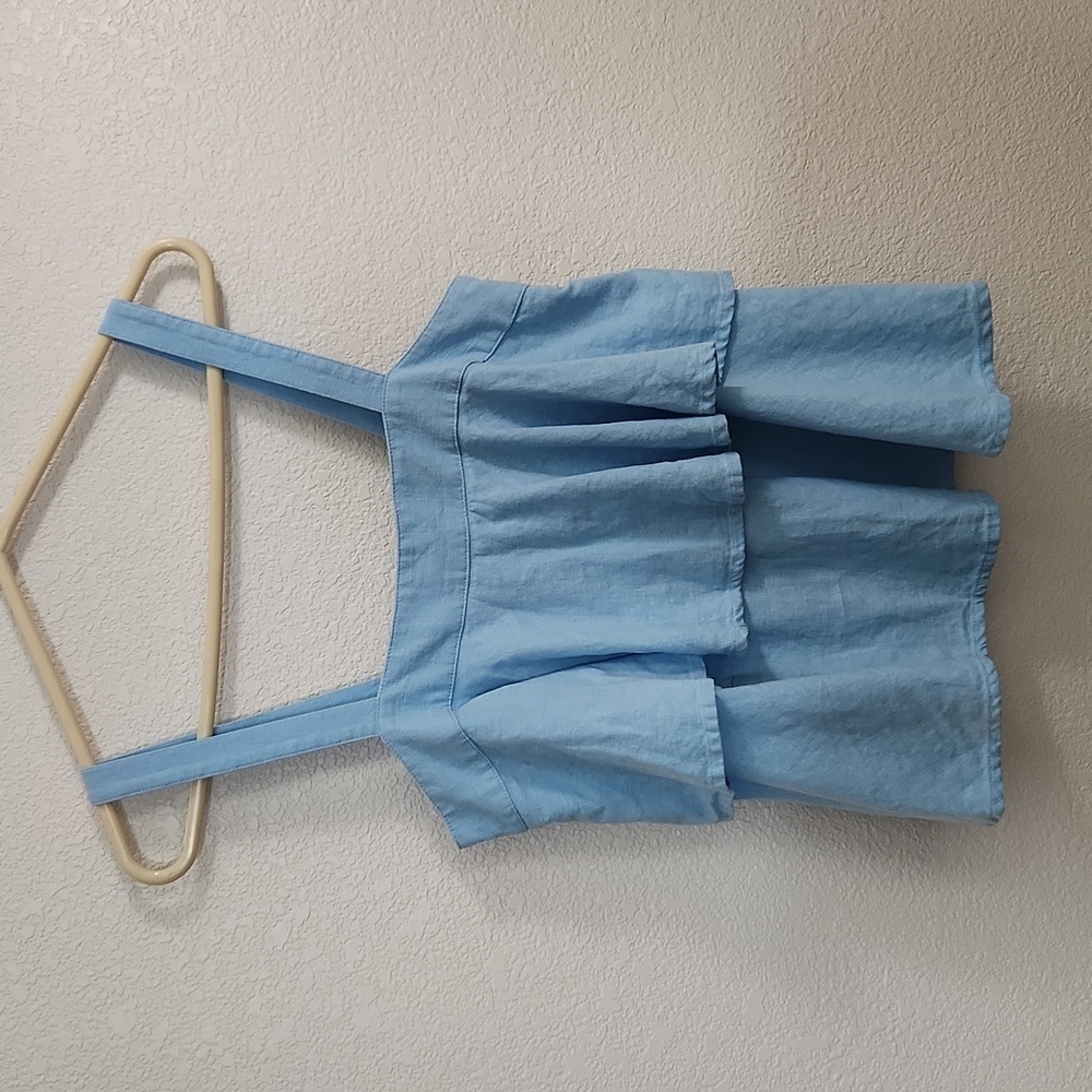 Abound tiered summer linen top, size medium